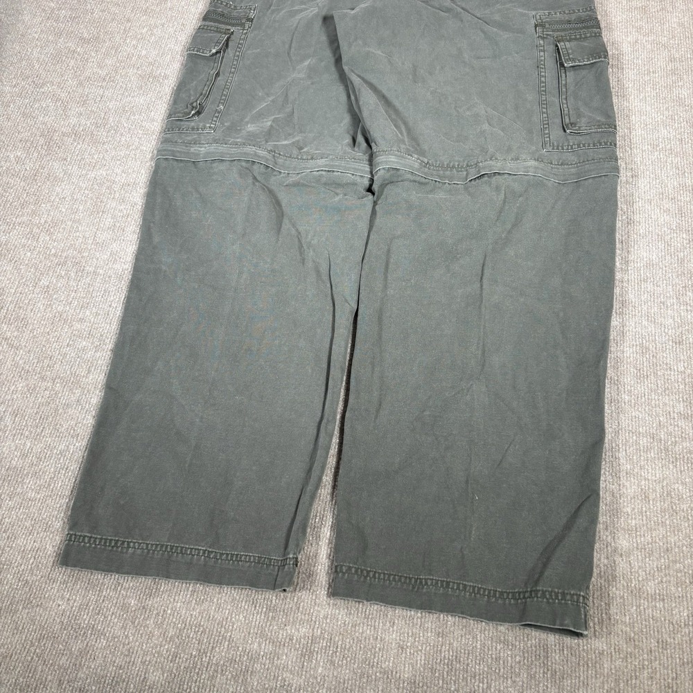 Vintage‎ Old Navy Pants Mens 35x32 Army Green Cargo Convertible Military Baggy - Picture 7 of 13